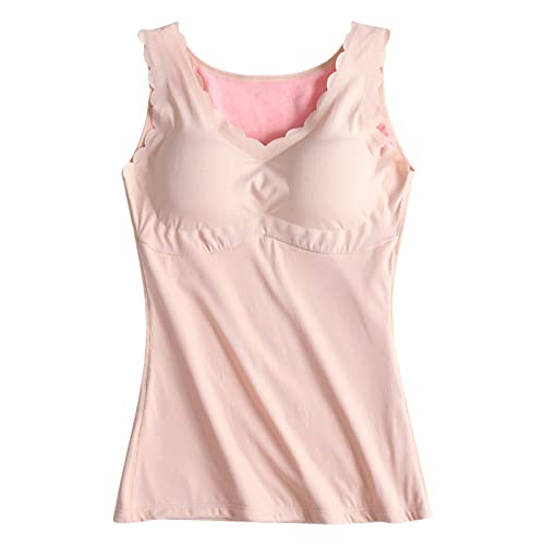 Ruiyete Herren Thermoshirts Damen Verdickung und Fleece Winter Baumwolle Thermounterwäsche Bottoming Shirt Weste Body Shaping Brust Große Größe Top Weste Top Thermounterwäsche Pack (A, L) Cover