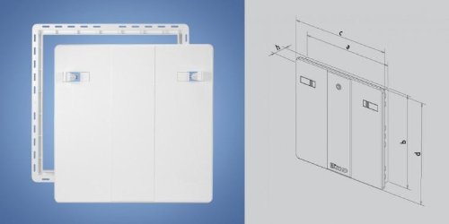 da 400x400mm bianco pannello di accesso plastica di alta qualità