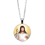 FUNRUN Stainless Steel Black Cross Pendant Necklace Womens Mens,Black Chain 24''