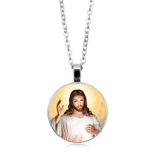 FUNRUN Stainless Steel Black Cross Pendant Necklace Womens Mens,Black Chain 24''