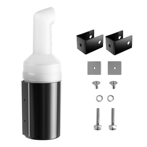 Panglong Golf Cart Sand Bottle with Holder Universal No-Drilling Golf Sand Bottle Divot Filler Sand Bottle for Yamaha Club Car EZGO with 1 Square Tube Bracket; Large Capacity Rattle Proof Holder