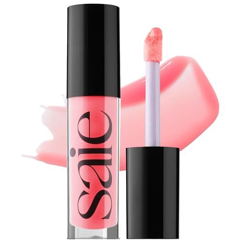 Saie Glossybounce - Hydrating Lip Gloss and Tinted Lip Oil Hybrid...