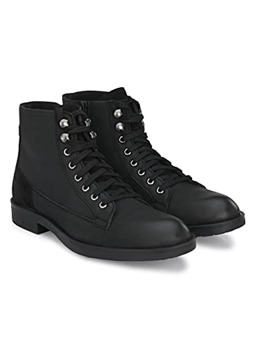 Image of Delize Men's Black /Brown Derby Boots