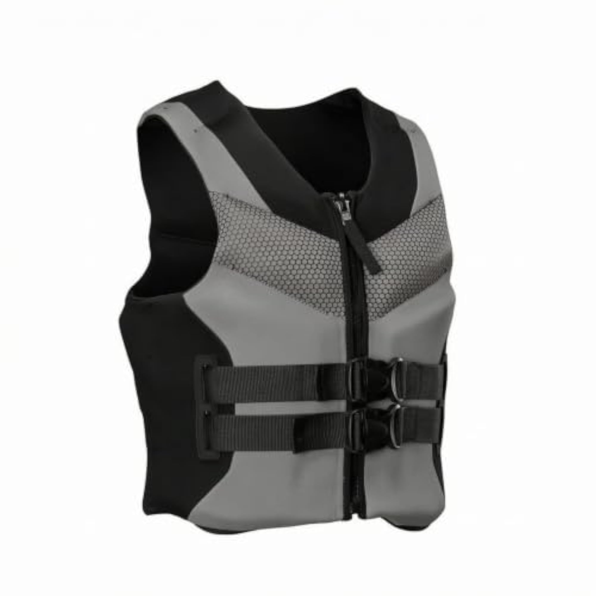 Adjustable Straps Adult Life Jacket, Zippered Sleeveless Design