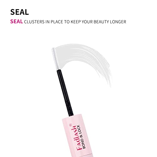 FADLASH Wimpern Kleber Bond & Seal für Cluster DIY Wimpernkleber Wimpern Einzeln Lash Kleber Bond und Seal Super Starker Halt 48-72 Stunden Wasserdicht 5ml 0.17oz