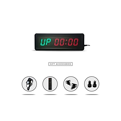 Cronómetro digital para gimnasio con control remoto LED miniatura 3
