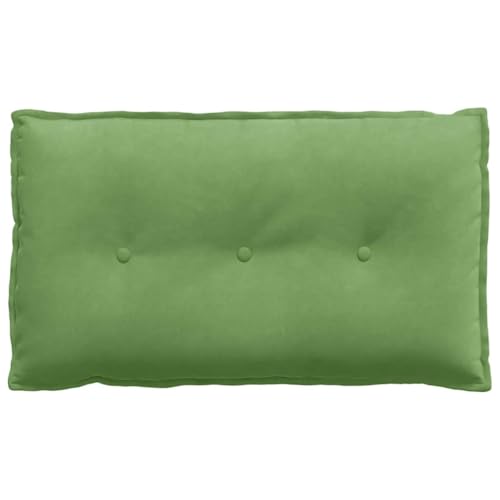 Coussin de dossier rectangulaire velours vert clair 80x50 cm - 6