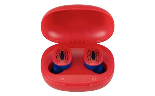 eKids Spiderman Wireless Earbuds with Microphone, Bluetooth Earbuds with Charging Case for Ear Buds,...