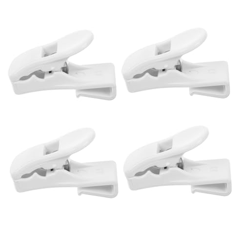TOPPERFUN 4 Piezas Caja de almacenamiento de tablero divisor refrigerador con clip para alimentos divisor de almacenamiento de nevera divisores de refrigerador el plastico blanco
