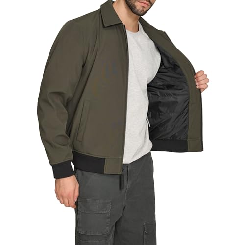 Image of Levi's Men's Men's Lightweight Softshell Varsity Rib Knit Bomber Jacket