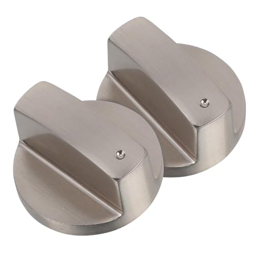 Levemolo Cubiertas de Perilla de Gas de Aleación de Zinc para Cocina Repuesto para Interruptor de Encendido Botón Metálico Duradero para Control de Estufa y Horno
