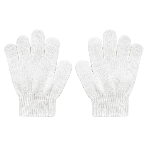UTTPLL Toddler Magic Mittens Kid Gloves Stretch Full Finger Solid Winter Protection Warm Knit Gloves for Boys Girls Supplies2