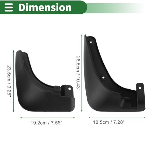 Image of Motoforti Mud Flaps Splash Guards Mud Guards for Kia Carens 2007-2015 W /Mount Accessories