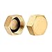 High-Pressure Threaded Brass Plug Temperature with Smooth Sealing for Industrial Water Lines Brass Pipe Cap with Internal Thread