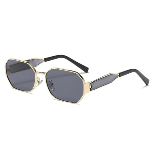 Fashion Square Vintage Sunglasses Women Men Designer Retro Metal Rectangle Sun Glasses Female Male Popular Brown Eyewear N453