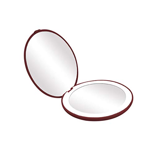 Espejo de Maquillaje Pequeño portátil con luz LED