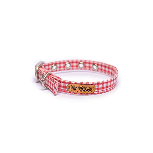 PetWale-Cat-Collar-Red-White-Checks