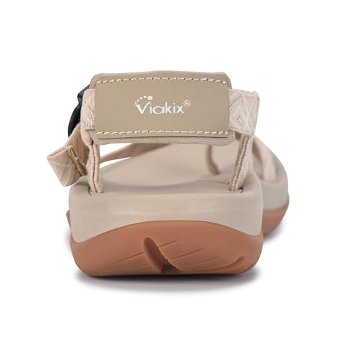 Image of Viakix Womens Walking Sandals: Cute Stylish Comfy Athletic Sport Outdoor Hiking Sandal for Trekking Water Outdoor Beach With Arch Support for Womens Ladies