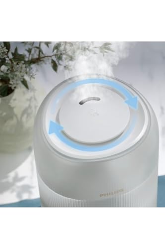 Umidificator de aer Philips Seria 1000 HU1510/04, 3L, System Sky High Mist