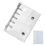 シール帳 透明 バインダー はがせる m5 5穴 リフィル10枚付き 女の子 クリアバインダー シール収納 写真収納 推し活グッズ 持ち運び便利 耐久性PVC素材