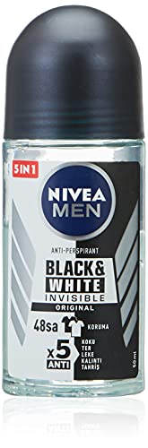 Nivea Men Nivea Dezodorant w kulce Invisible Black & White Power Men, 3 szt. (3 x 160 g)