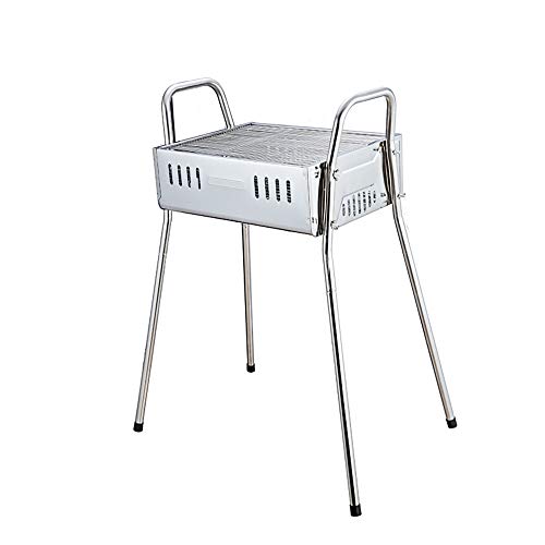 MUHONG Charcoal Grill Portable Grill Folding Grill Camping Grill Garden Party BBQ Stainless Steel Grill Outdoorfreestanding Barbecues
