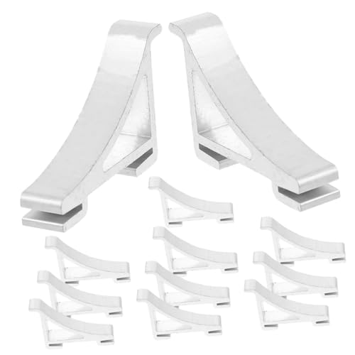 EXCEART 12 Piezas Gancho Congelador Almacenamiento De Nevera Enfriador Pinzas Para Refrigerador Estantes Del Refrigerador Clip De Refrigerador Clips De Nevera Aluminio