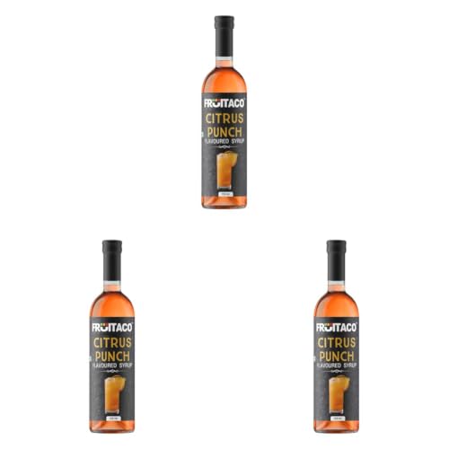 Image of Fruitaco Citrus Punch Syrup: Perfect Mixer For Enhancing Mocktails & Cocktails, Drinks, Shakes, Juices And Mojitos At Parties, Conveniently Packaged In A 750Ml Bottle| Non-Alcoholic (Pack of 3)