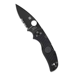 Spyderco Native 5 Taschenmesser, schwarze Klinge