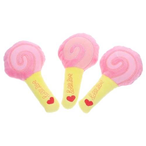 GRADENEVE 3個 ??鳴る耐久性ぬいぐるみ犬用噛むおもちゃ 遊び道具としてストレス解消 家具破壊防止に 室内用ペットトリート 子犬から成犬ま