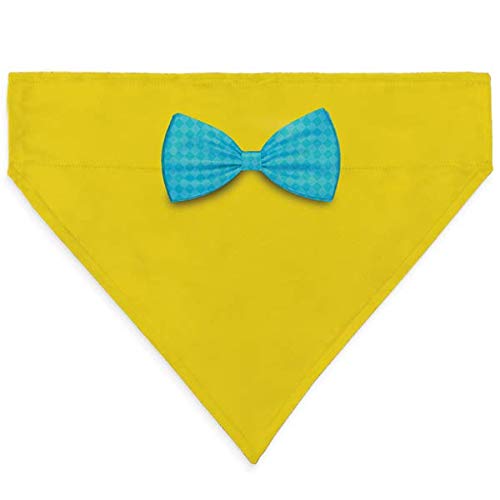 Rightgifting Digital Printed Satin Dog Bandana/Dog Scarf with Loop & Reversible (Large,Yellow) (B08HNCCD5P) Amazon Price History, Amazon Price Tracker