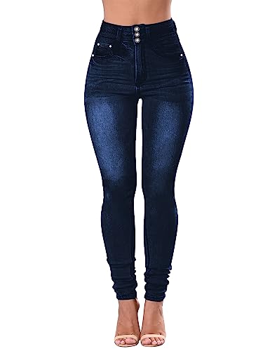 Qazel Vorrlon Women's High Waisted Ripped Skinny Jeans - Butt Lifting, Stretch Denim Pants In Black, Size 16 - View #5
