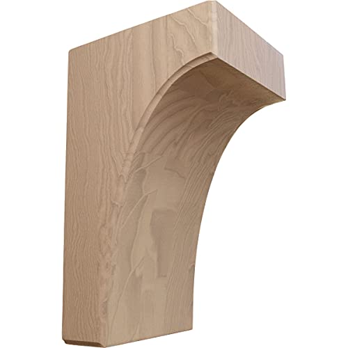 Ekena Millwork BKTW05X06X10CVGM Clarksville Wood Brackets, 5 1/4"W x 6"D x 10"H , Mahogany