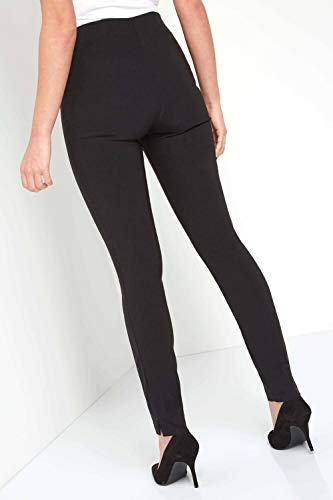 Roman Originals Women Stretch Pull On Trousers - Ladies Bengaline Fitted Tailored Tapered Elasticated Work Office Smart Thick Legging - Black - Size 18 steampunk buy now online Roman Originals Women Stretch Pull On Trousers - Ladies Bengaline Fitted Tailored Tapered Elasticated Work Office Smart Thick Legging - Black - Size 18 steampunk buy now online