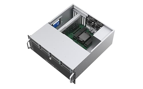 Image of Rosewill 4U Rackmount Server Chassis | Server Chassis | Supports up to 8 3.5 inch 12Gbps Hot Swap | ATX Compatible | 6X 80mm PWM Fan | USB 3.2 Type-C | RSV-H408