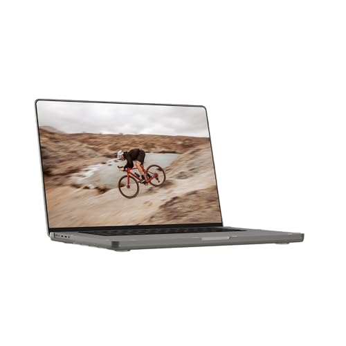 Image of Urban Armor Gear UAG Essential Armor Rugged Transparent Clear Scratch Resistant Protective Cover Designed for MacBook Pro 16 inch (M5, M4, M3, M2, M1), (Pro /Max)(A3403 /A3186 /A2991 /A2780 /A2485) - Ash