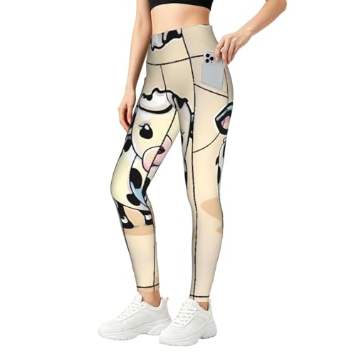Leggings para correr con bolsillos y cintura alta efecto control de abdomen