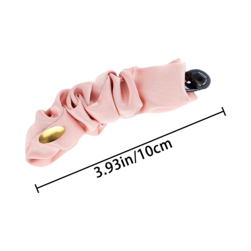 5 piezas de pinzas banana de satén, clips para el cabello con color sólido, tamaño mediano, diseño antideslizante para coletas y peinados para mujeres y niñas miniatura 2