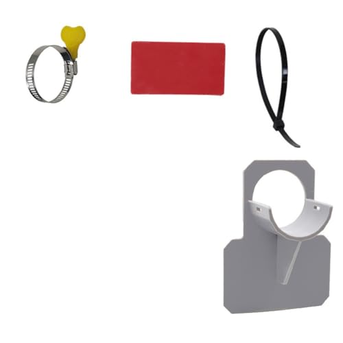 Giwnhvx Supporto per tubo per piscina, utilizzato per fissare tubi da 30 a 38 mm e sostenere l'uscita 'acqua sopra il pavimento, fissato con corde grigie