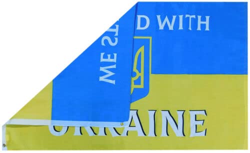 3X5 SLAVA UKRAINE FLAG BANNER 100D 3X5 SLAVA UKRAINE FLAG BANNER 100D