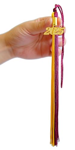 Image of 2025 Tassel Graduation,Maroon and Gold Tassel 2025