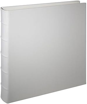 Graphic Image White Large 13x13 Fine Leather Bound Scrapbook Album tm - 13x13