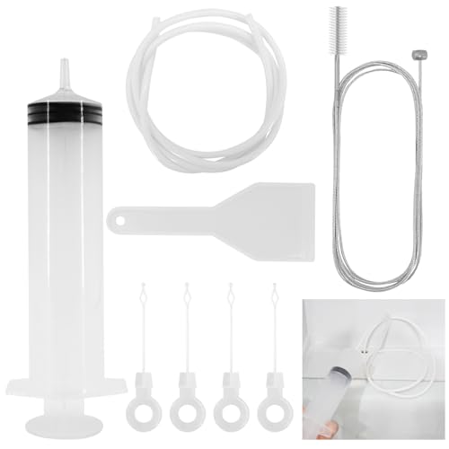 Kit de limpieza para frigorífico, 8 piezas, kit de limpieza del orificio de drenaje del frigorífico, herramientas para limpieza del frigorífico con espátula antihielo para la limpieza del frigorífico
