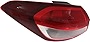 Evan-Fischer Tail Light Assembly Compatible with 2017-2018 Kia Forte Clear & Red Lens Driver Side Outer