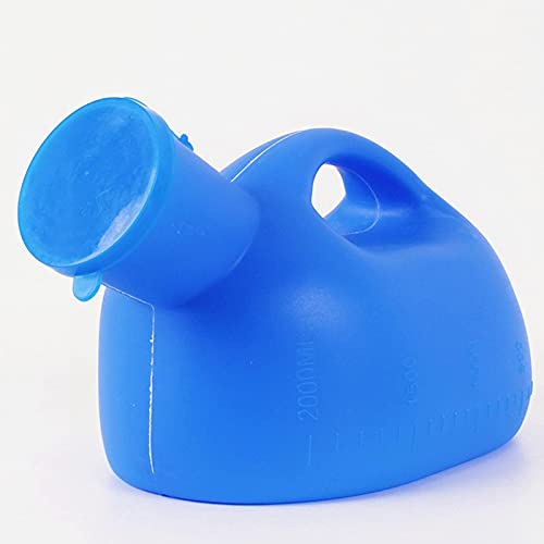 2000 ML urinoirs voor mannen- Kunststof materiaal Easy-grip handvat met deksel Herbruikbare eenvoudige reiniging, voor… - Image 6