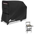Alickwang Grill Cover for Blackstone 8003 E-Series 2-Burner 22" Electric Tabletop Griddle with Prep Cart,Outdoor Heavy Duty 600D Waterproof Grill Cover for Blackstone E Series 22 Electric Griddle