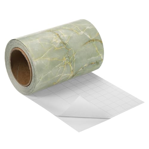 uxcell Wood Grain Tape, 4" x33 Ft Self Adhesive Wood Grain Repair Patch for Baseboards, Doors, Floor Repair, Furniture Home Decor Pebble