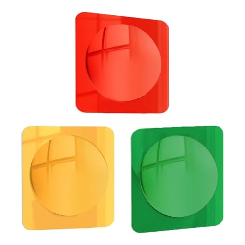 Krmoau Espejo De Pared Sensorial,Juego De 3 Piezas De Decoración del Hogar Interactiva | Juguetes Sensoriales Espejo de Burbujas de Acrílico - para Niños Bebés Preescolar Exploración De Sentimientos