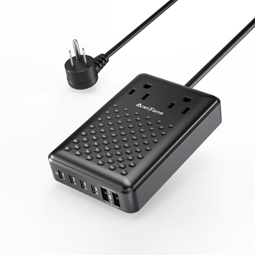 Charging Station 140W USB C Charger Block, Upgraded GaN III 8-in-...