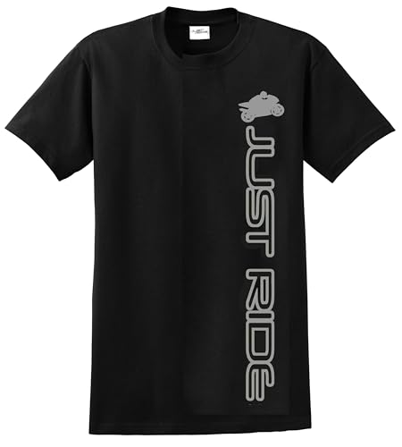JUST RIDE Superbike Motorcycle Shirt (4XL, Grey)